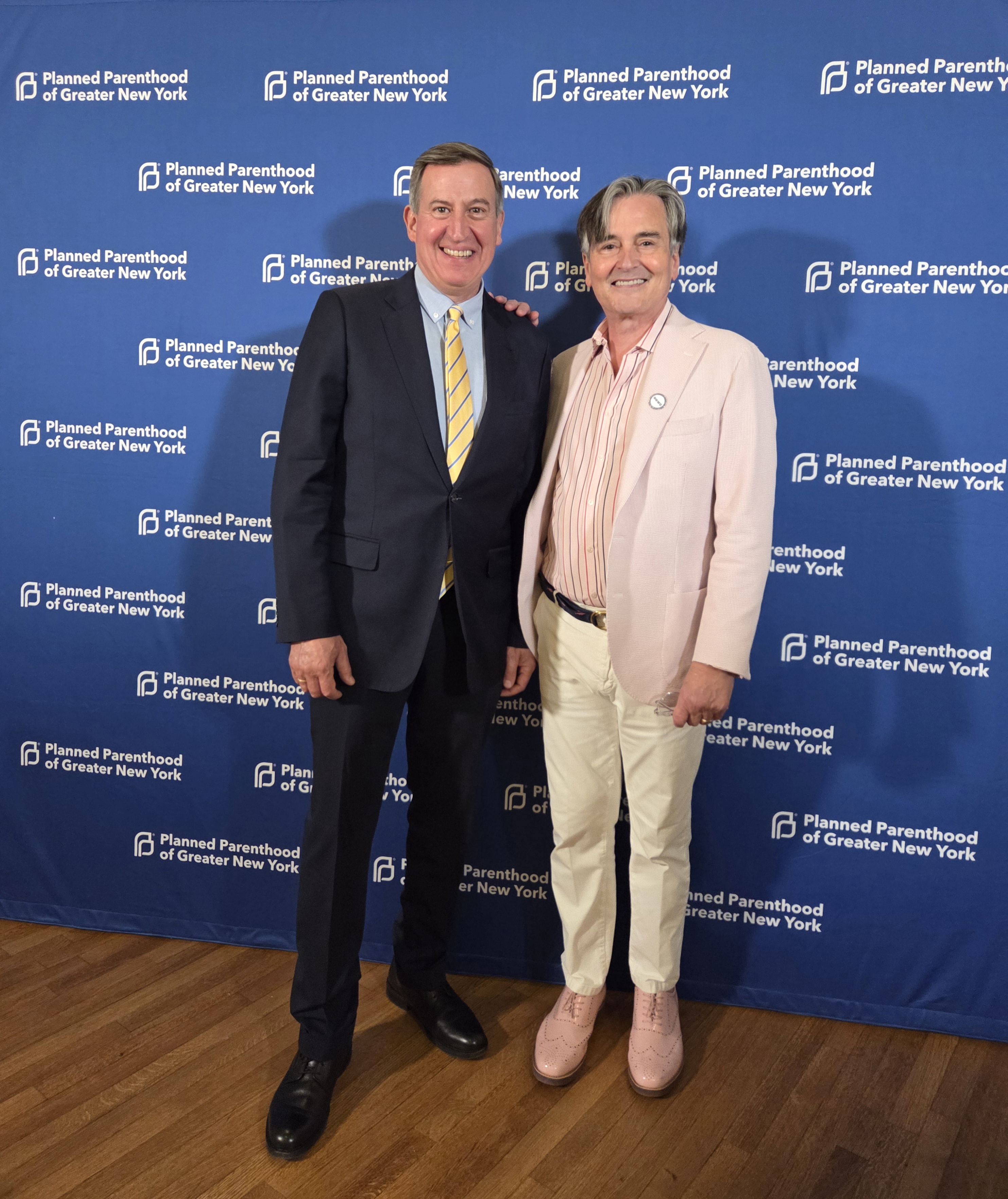 August with Michael Dupree at a Planned Parenthood event
