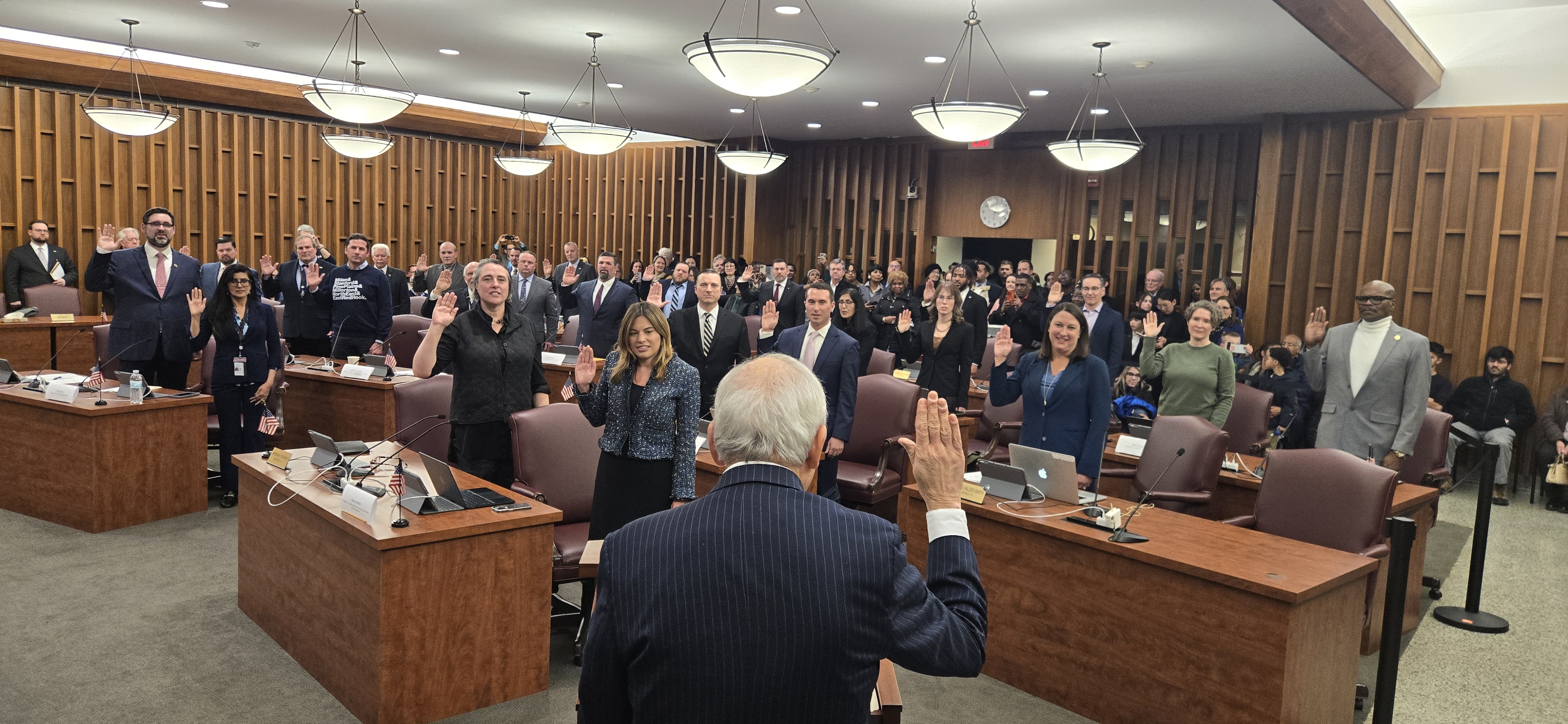The Dutchess County Legislature chamber in Poughkeepsie