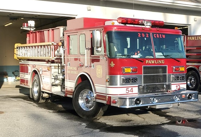A Pawling Fire Department truck, one of the local first responders August will support.